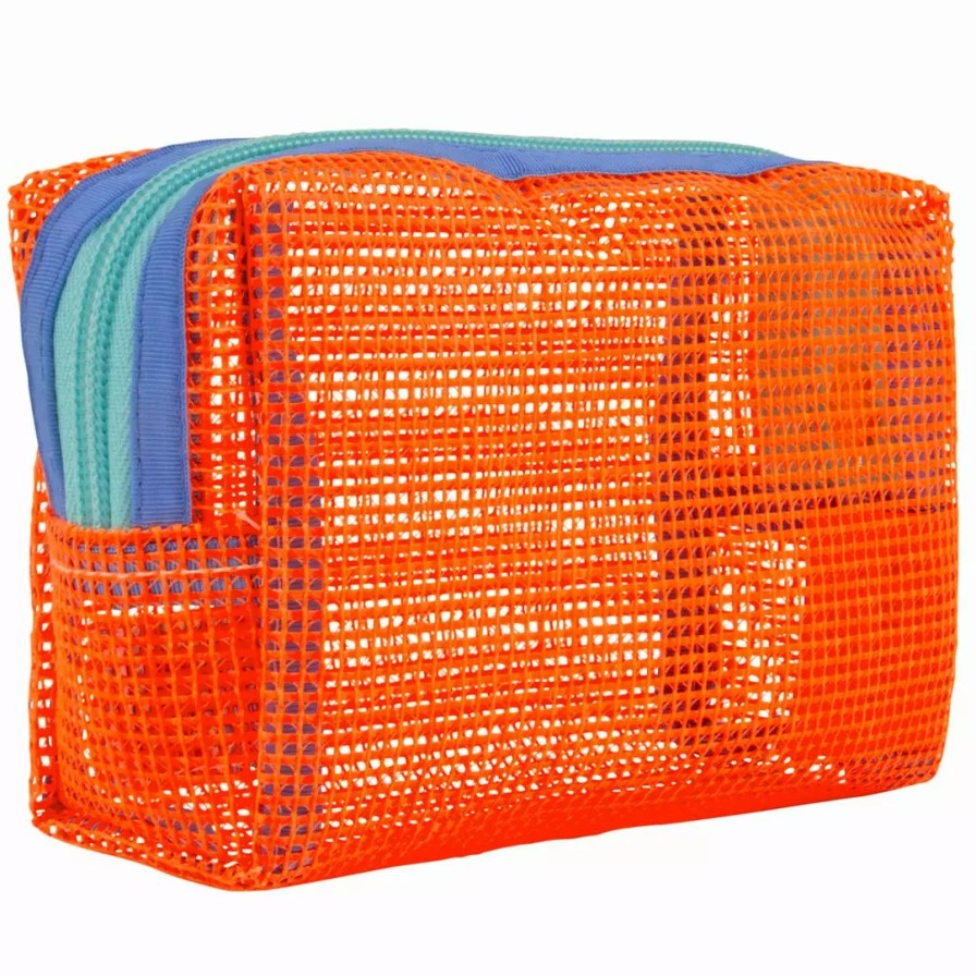 Bags * | Mokuyobi New Tiger Mesh Chubby Zip Pouch