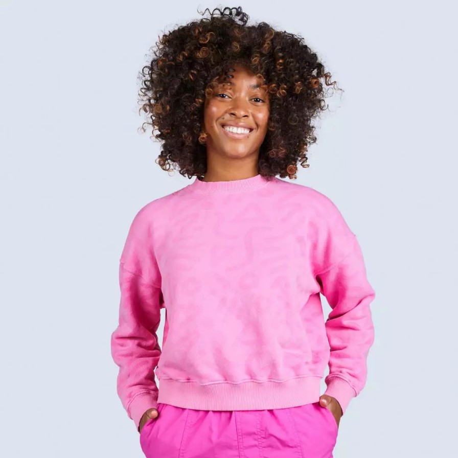 Apparel * | Mokuyobi New Raspberry Zap Crew Sweatshirt