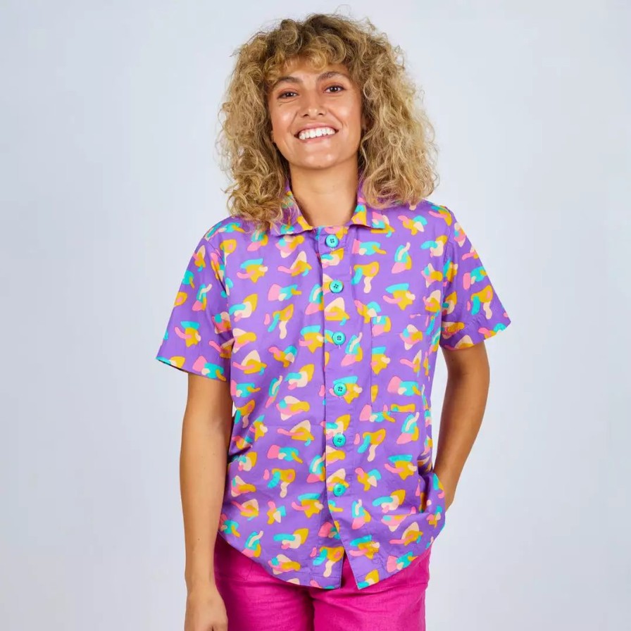 Apparel * | Mokuyobi Mango Tango Tropical Button Up