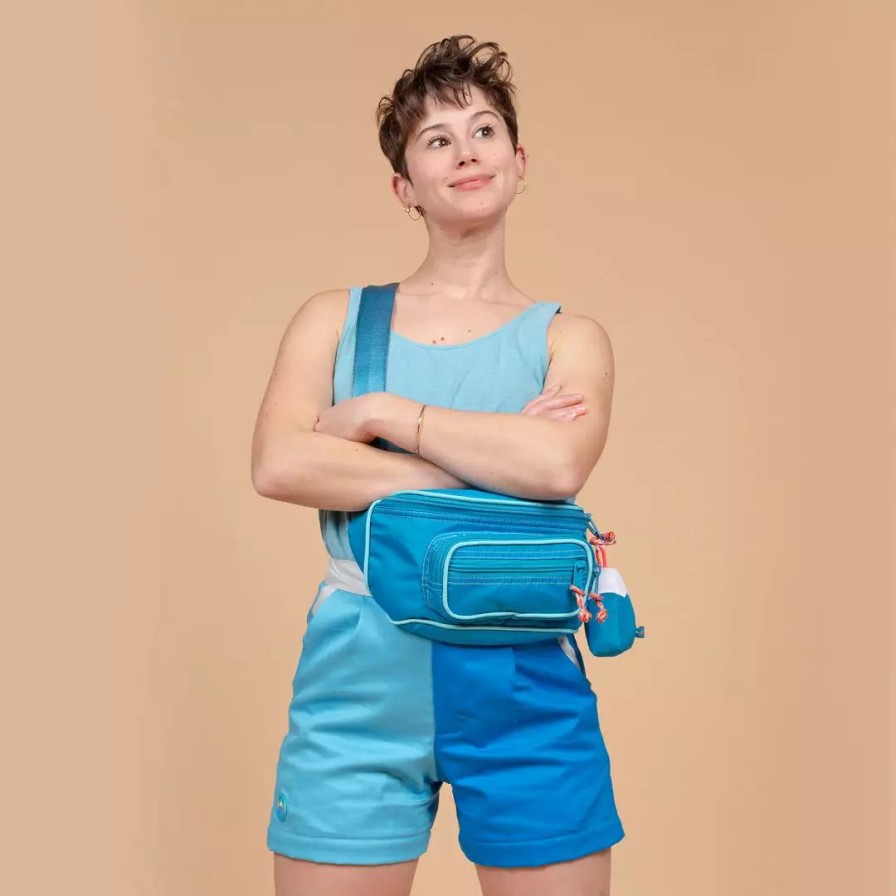 Bags * | Mokuyobi New Aqua Fanny Pack Sling