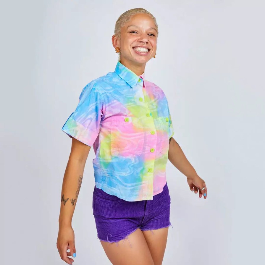 Apparel * | Mokuyobi Vibrant Vision Airplane Blouse Apparel