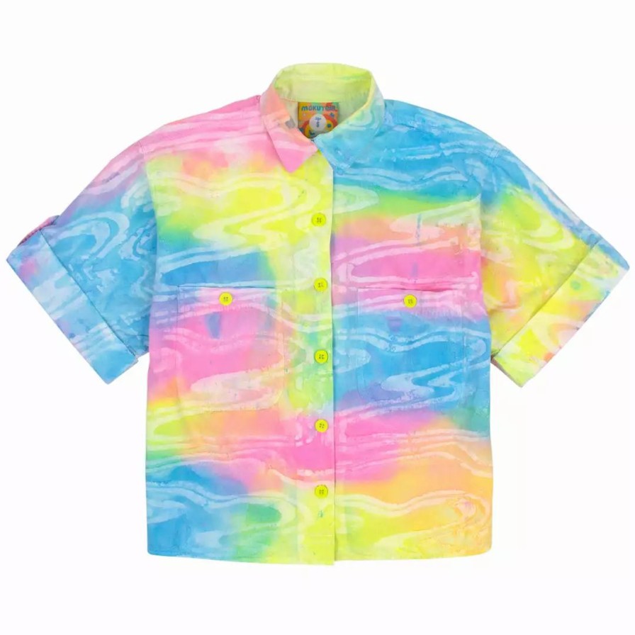 Apparel * | Mokuyobi Vibrant Vision Airplane Blouse Apparel