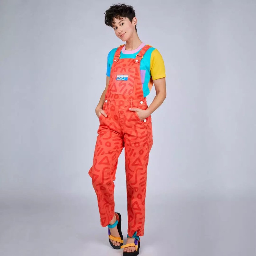 Apparel * | Mokuyobi New Strawberry Zap Overalls