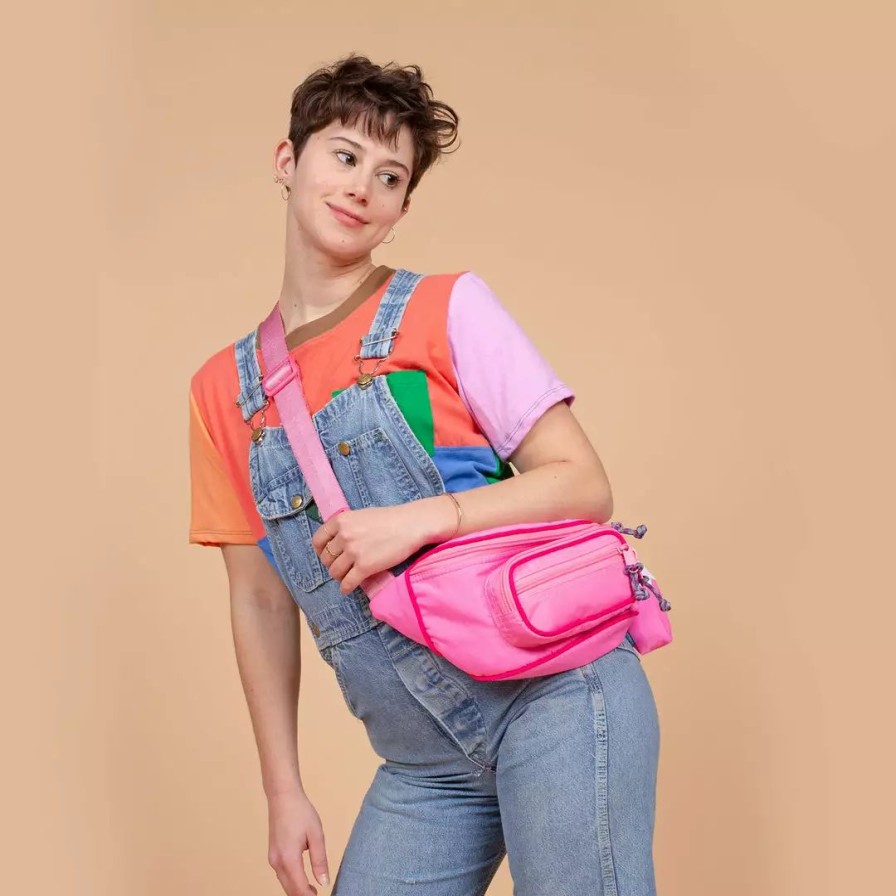 Bags * | Mokuyobi Bags Light Pink Fanny Pack Sling