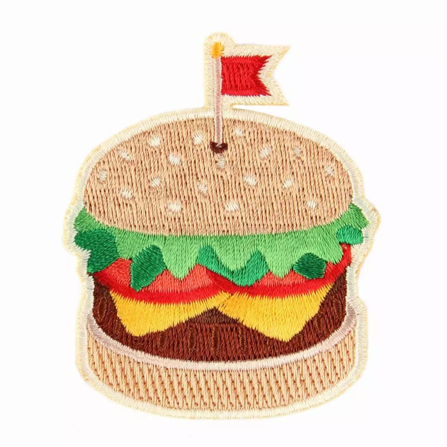 Accessories * | Mokuyobi Burger Embroidered Sticker