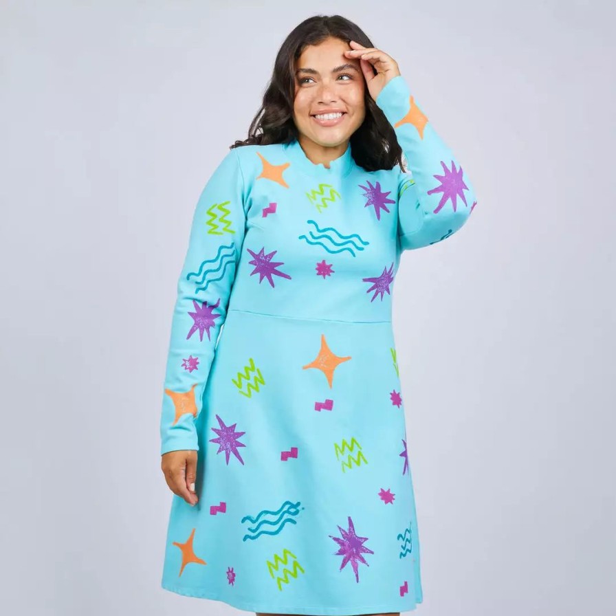 Apparel * | Mokuyobi Wacky Stamp Aurora Dress